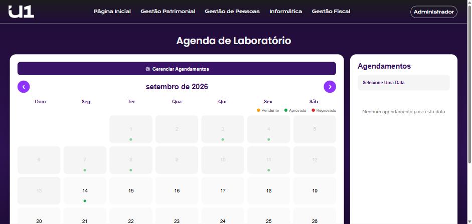 Univenty — agenda de laboratório